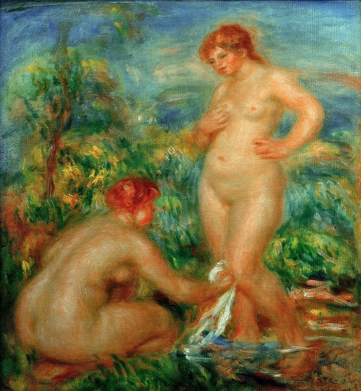 Dva koupající se od Pierre Auguste Renoir