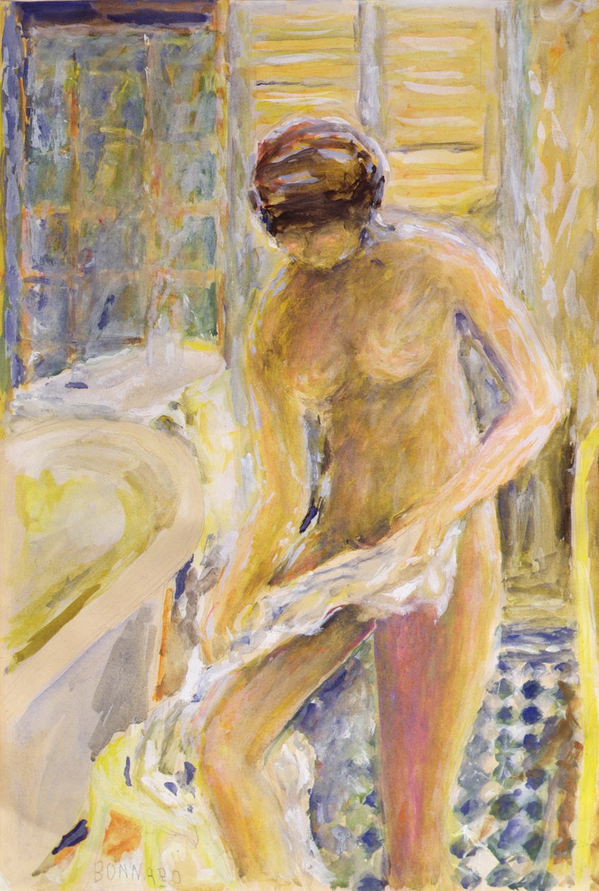 After the Bath, cca 1933 (kvaš) od Pierre Bonnard