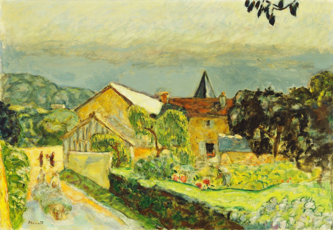 Odpolední krajina v srpnu od Pierre Bonnard
