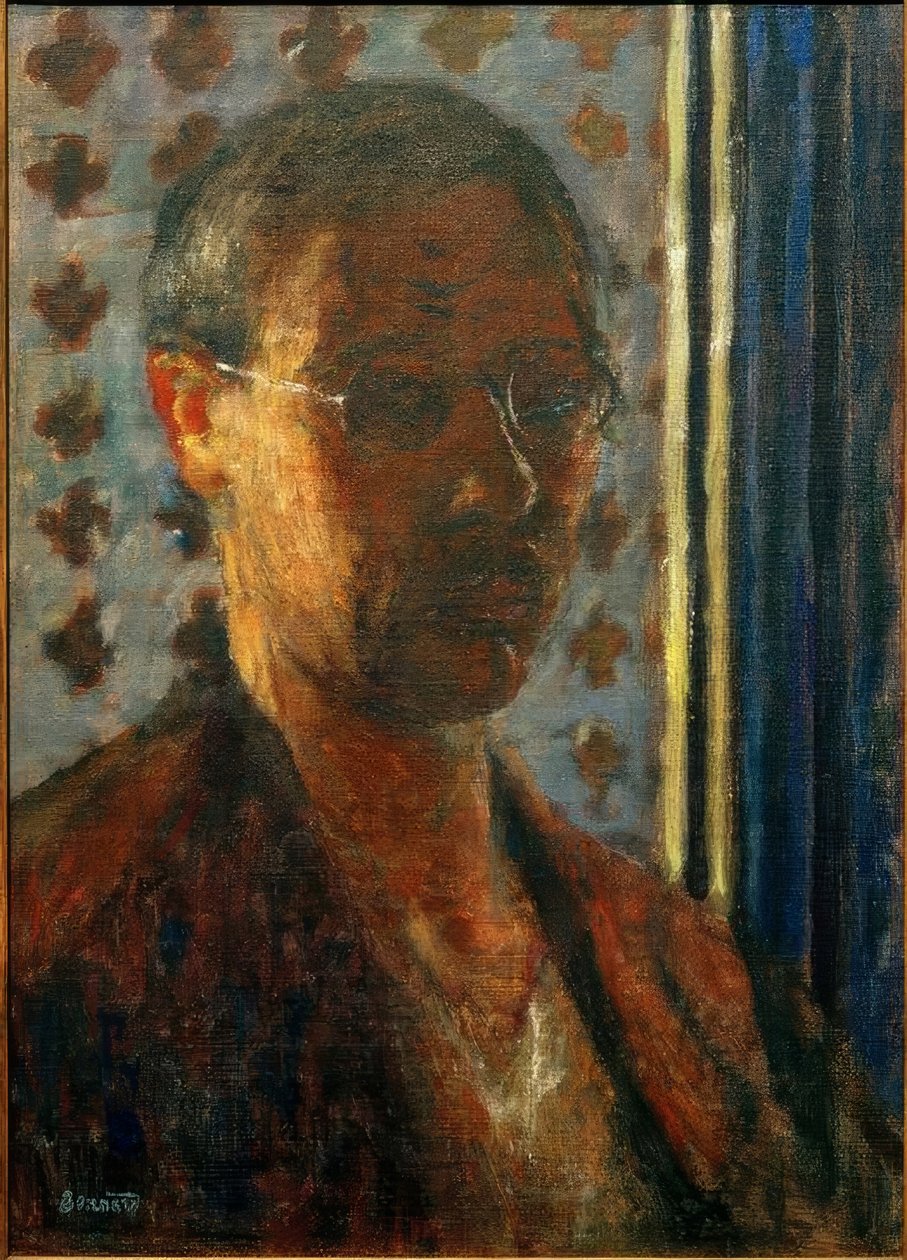 Autoportrét proti světlu, květinový papír od Pierre Bonnard