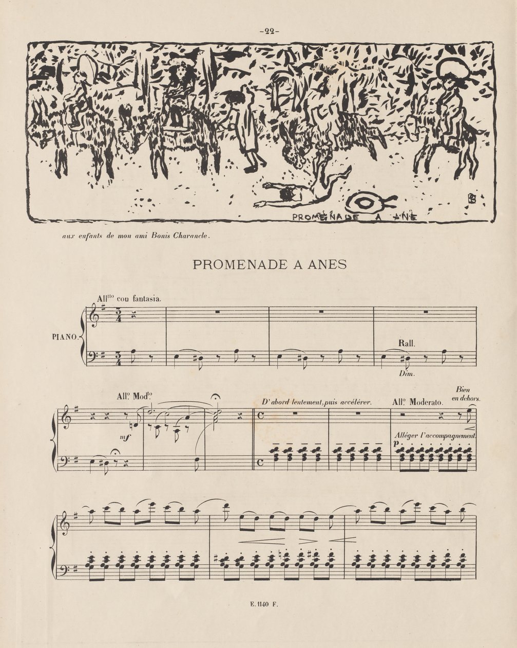 Oslí jízda od Pierre Bonnard
