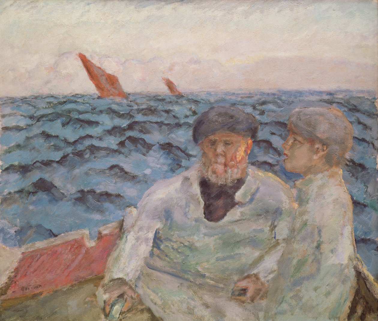 Rybáři v Bretani, 1907 od Pierre Bonnard