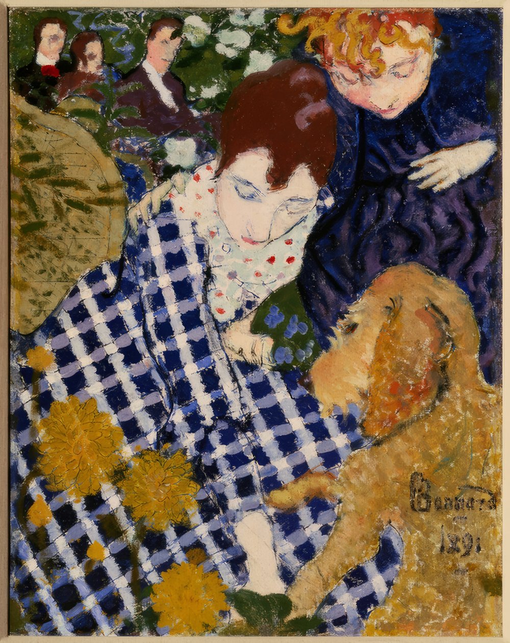 Žena se psem od Pierre Bonnard