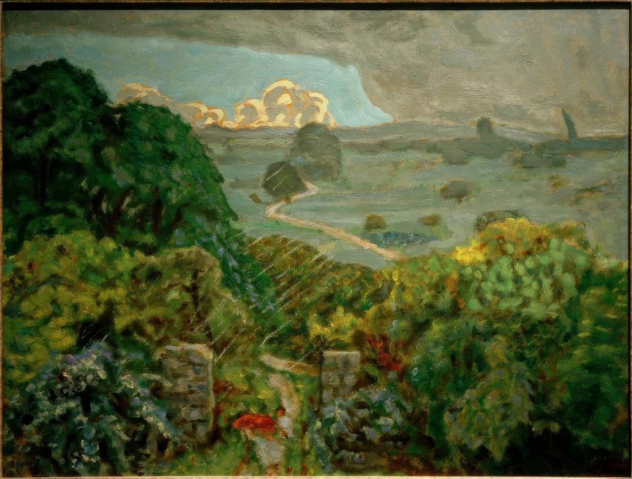 Bouře ve Vernouillet od Pierre Bonnard