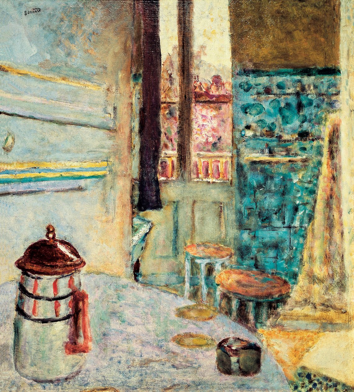 U kávovaru, 1937 od Pierre Bonnard