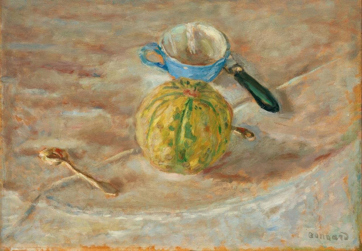 Modrý pohár od Pierre Bonnard