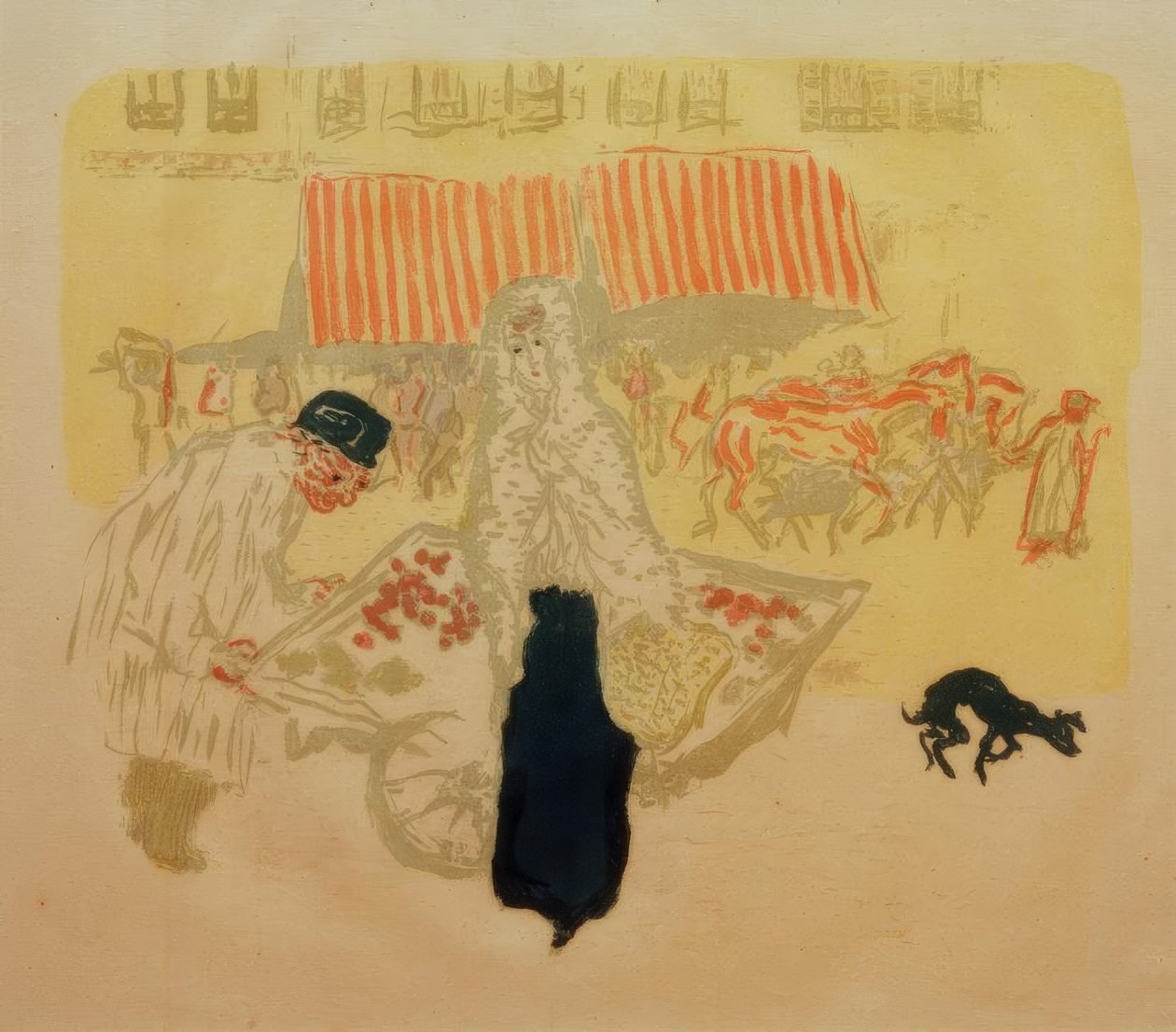 Le marchand des quatre saisons (zelinář) od Pierre Bonnard