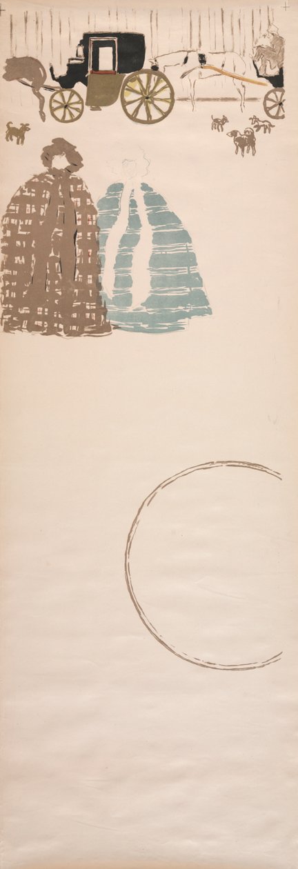 Promenáda ošetřovatelek, Frieze of Carriages, 1895. od Pierre Bonnard