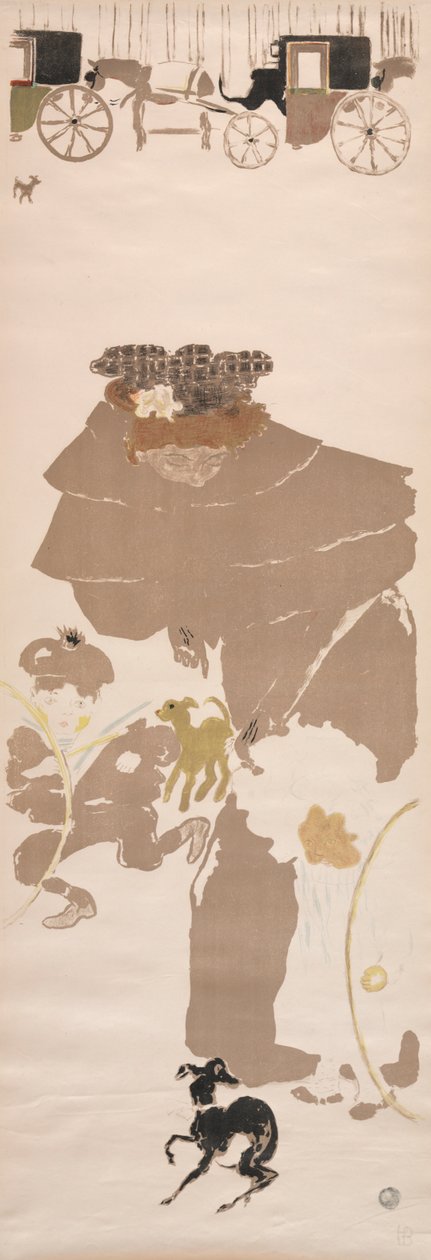 Promenáda ošetřovatelek, Frieze of Carriages, 1895. od Pierre Bonnard