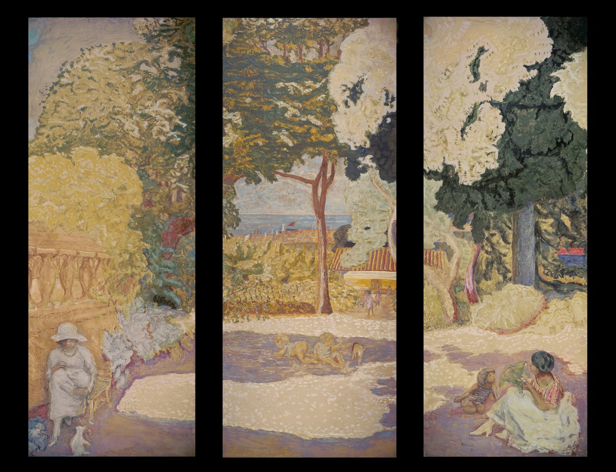 Na Středozemním moři (triptych) od Pierre Bonnard
