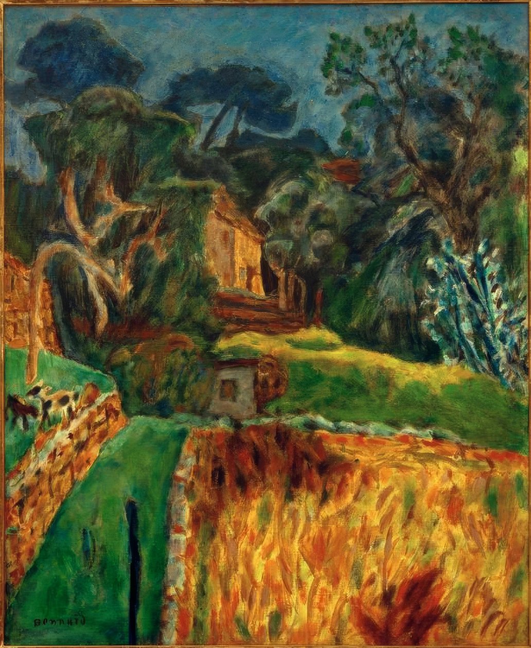 Jižní krajina (kozí výběh) od Pierre Bonnard