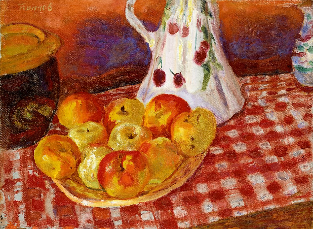 Červená a žlutá jablka od Pierre Bonnard