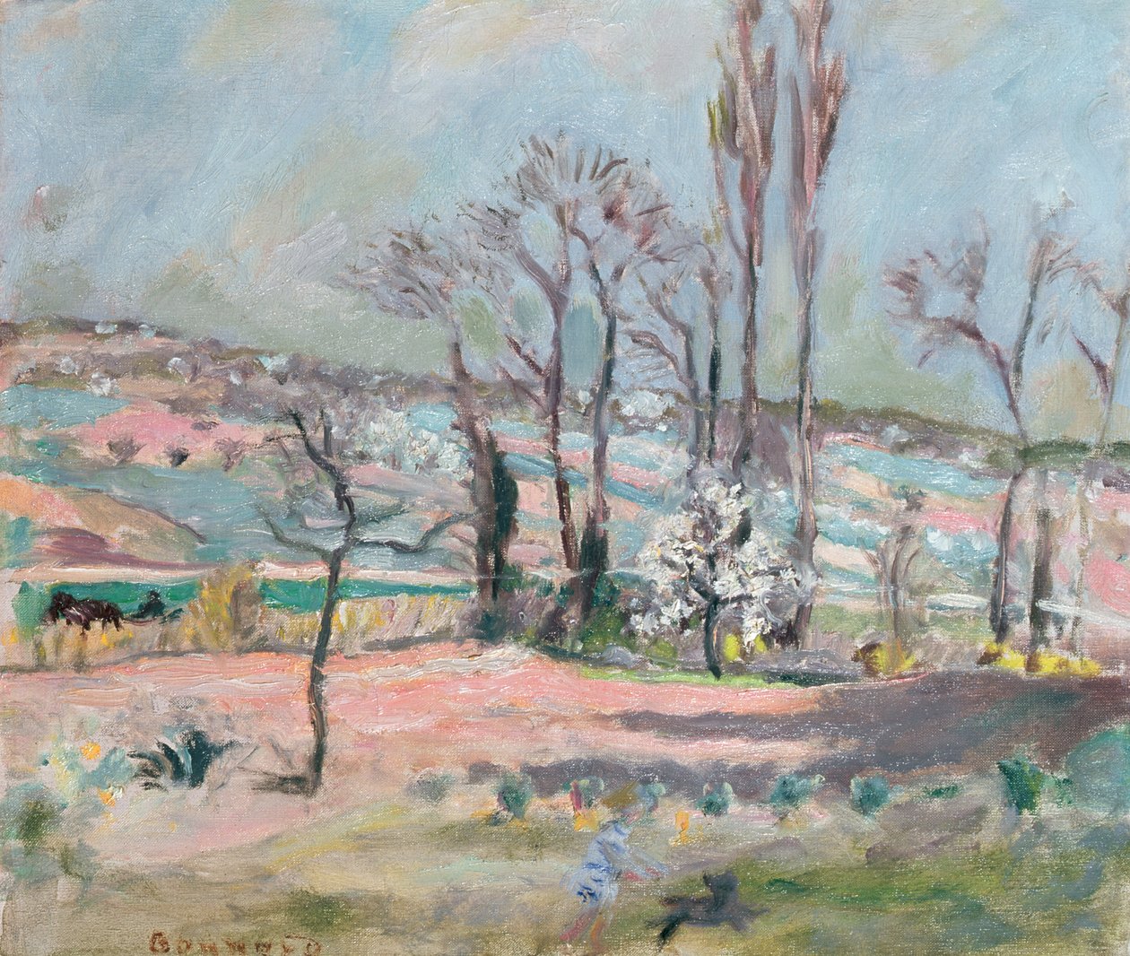 Jarní krajina od Pierre Bonnard