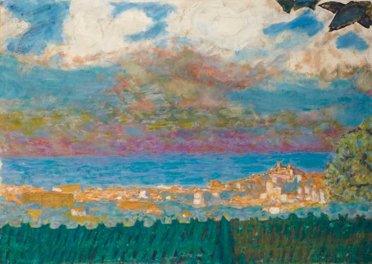 Bouřlivá obloha nad Cannes od Pierre Bonnard