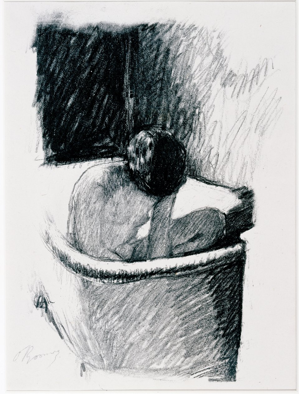 The Bath, kolem roku 1925 (litho) od Pierre Bonnard