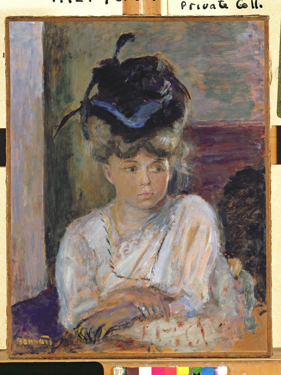 Klobouk s modrou stuhou, 1912 od Pierre Bonnard