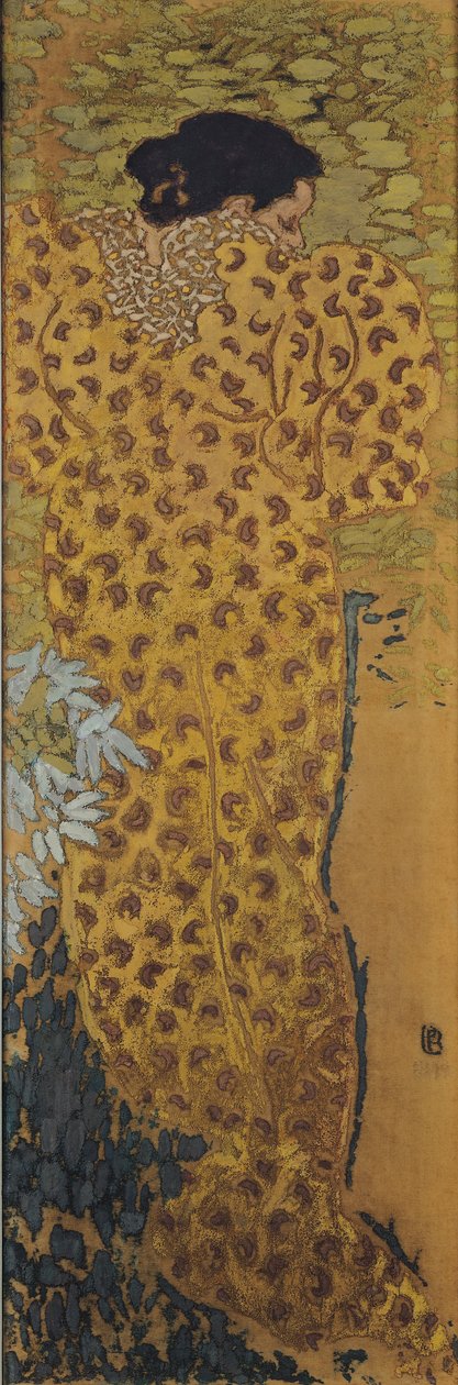 Dressing Gown, 1892 (tempera na látce) od Pierre Bonnard