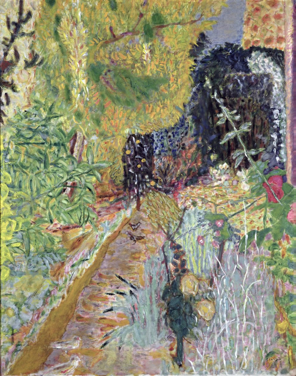 Zahrada, cca 1936 (olej na plátně) od Pierre Bonnard