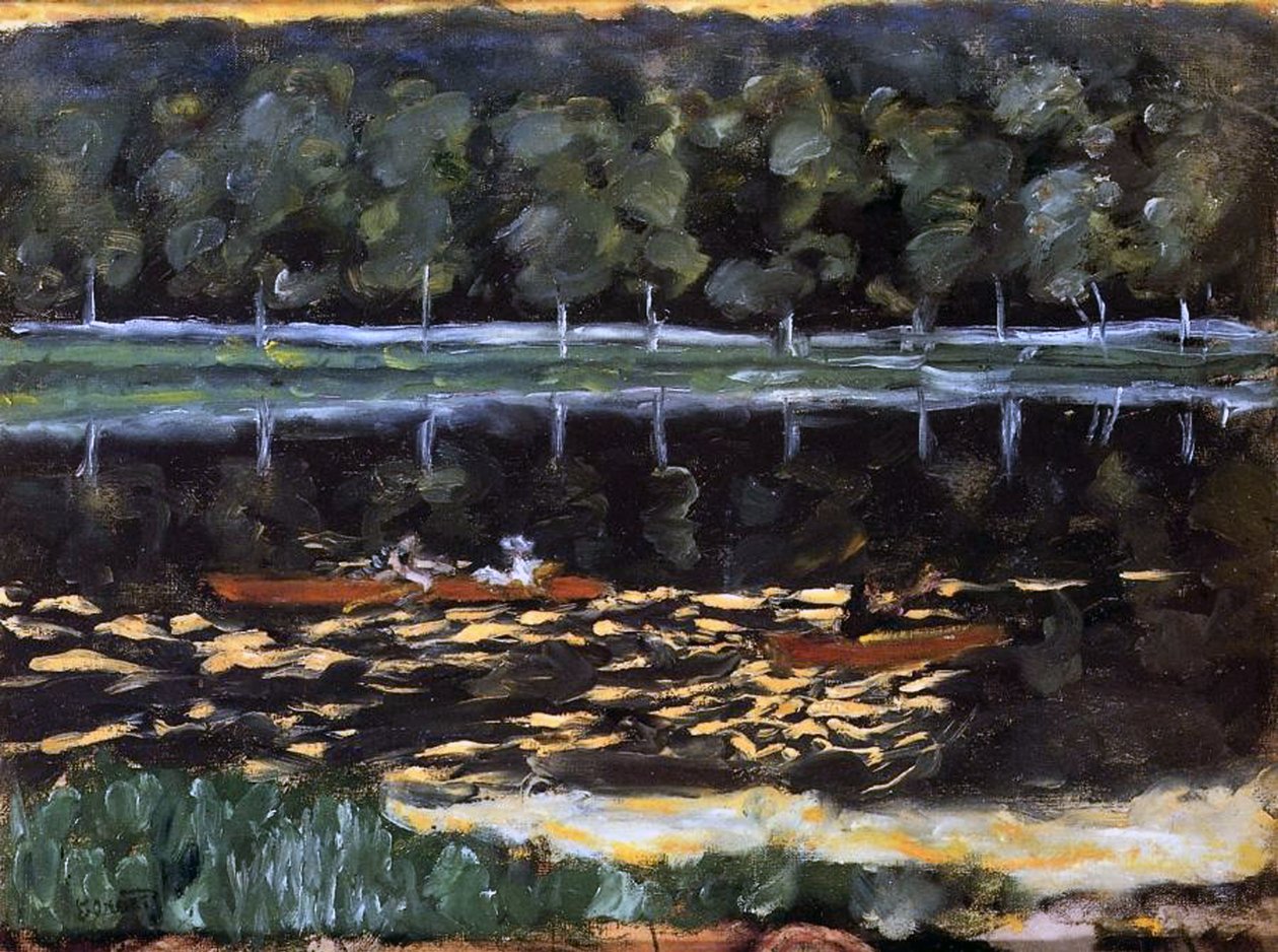 Veslařská výprava, cca 1905 od Pierre Bonnard