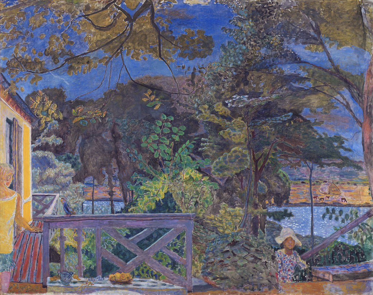 Terasa ve Vernonu, 1928 od Pierre Bonnard