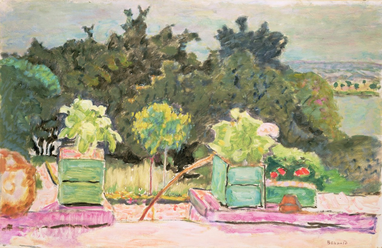Terasa ve Vernonnetu, 1913 od Pierre Bonnard