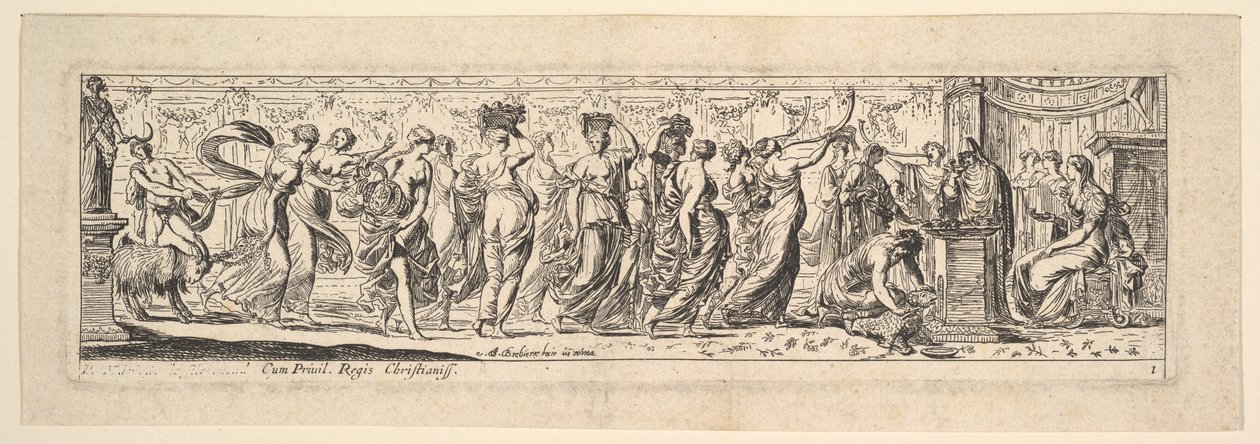 Bachnal, 1615-42. od Pierre Brebiette