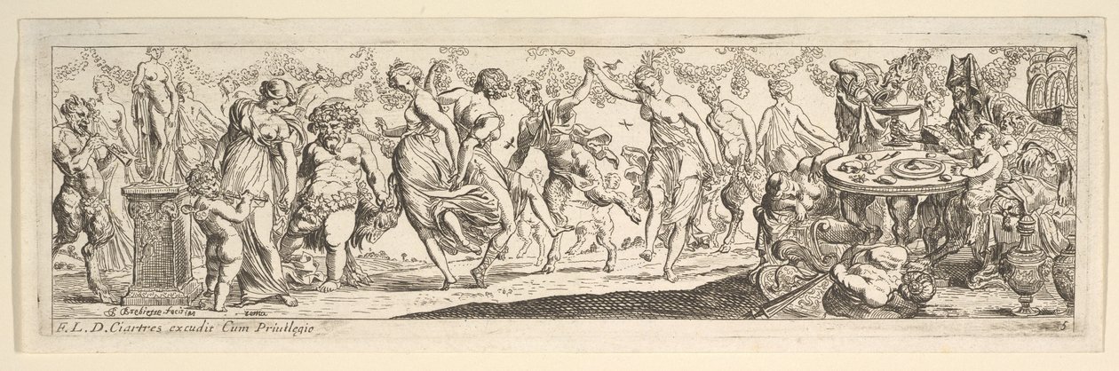 Bachnal, 1615-42. od Pierre Brebiette