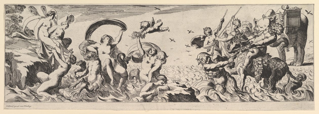 Bacchanal, 17. století. od Pierre Brebiette