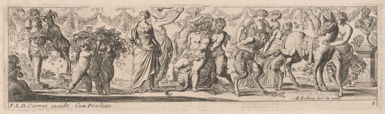 Opilý Silenus od Pierre Brebiette