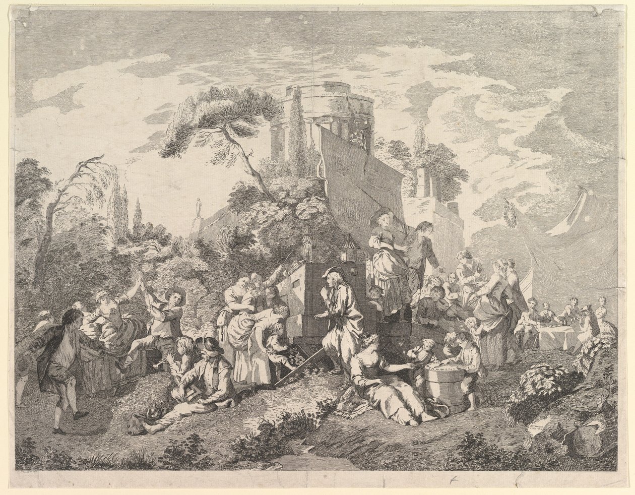 Venkovský veletrh, 1762. od Pierre Charles Levesque