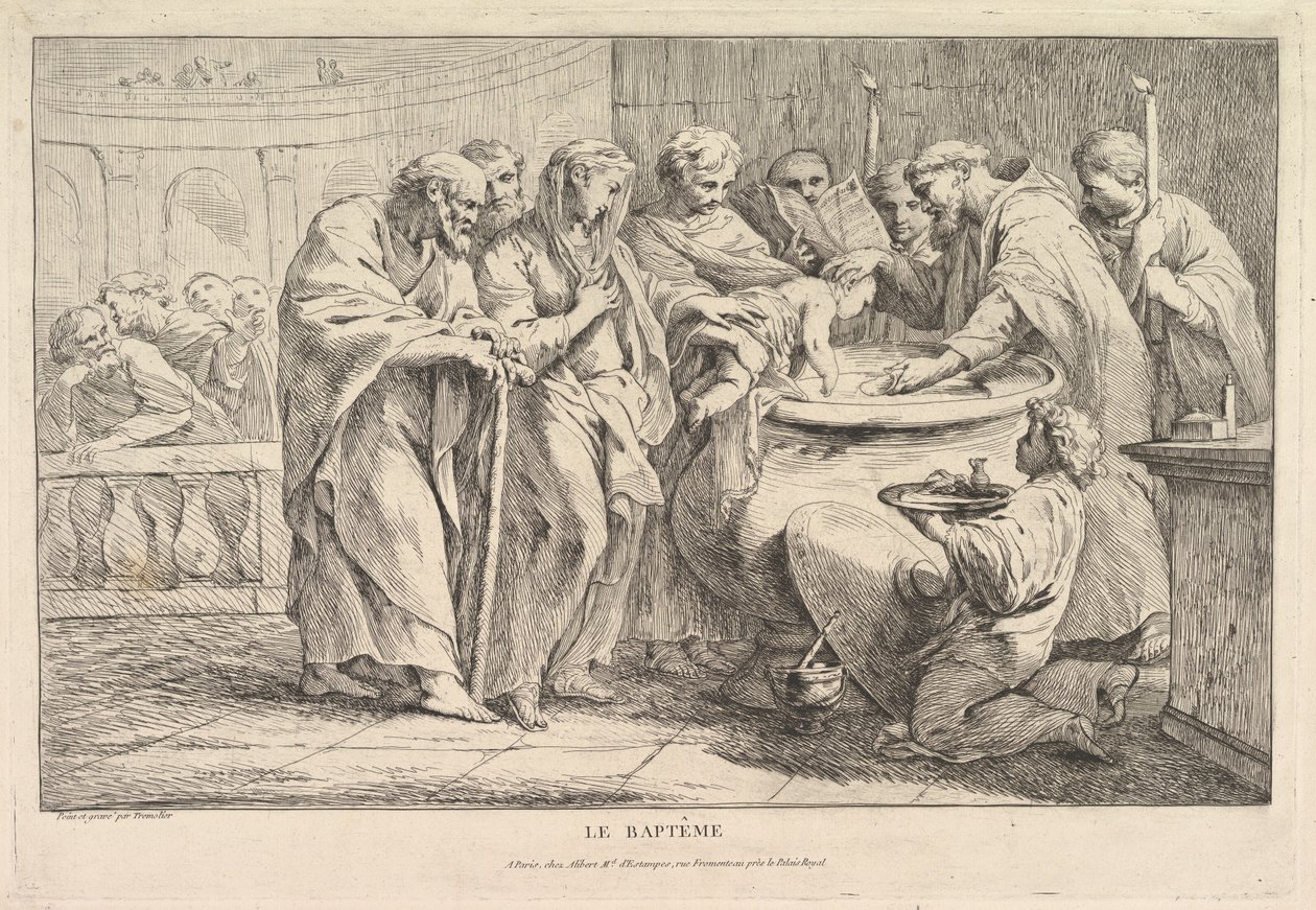 Křest, ca. 1734. od Pierre Charles Tremolieres