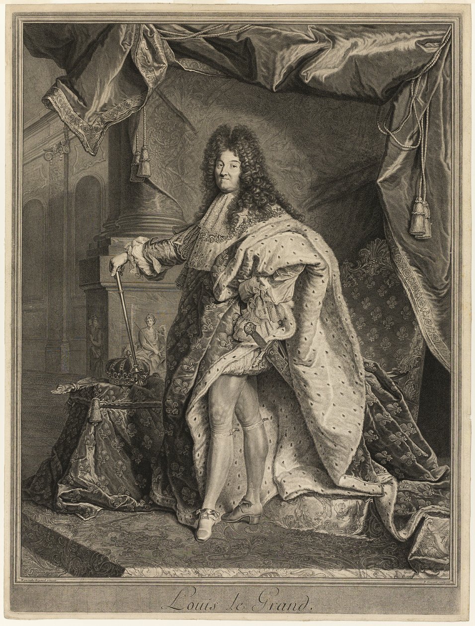 Portrét Ludvíka XIV od Pierre Drevet