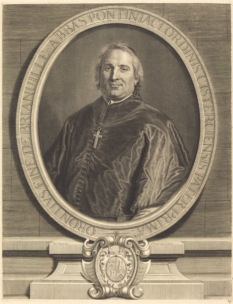 Dobrý de Brianville od Pierre Drevet after Hyacinthe Rigaud