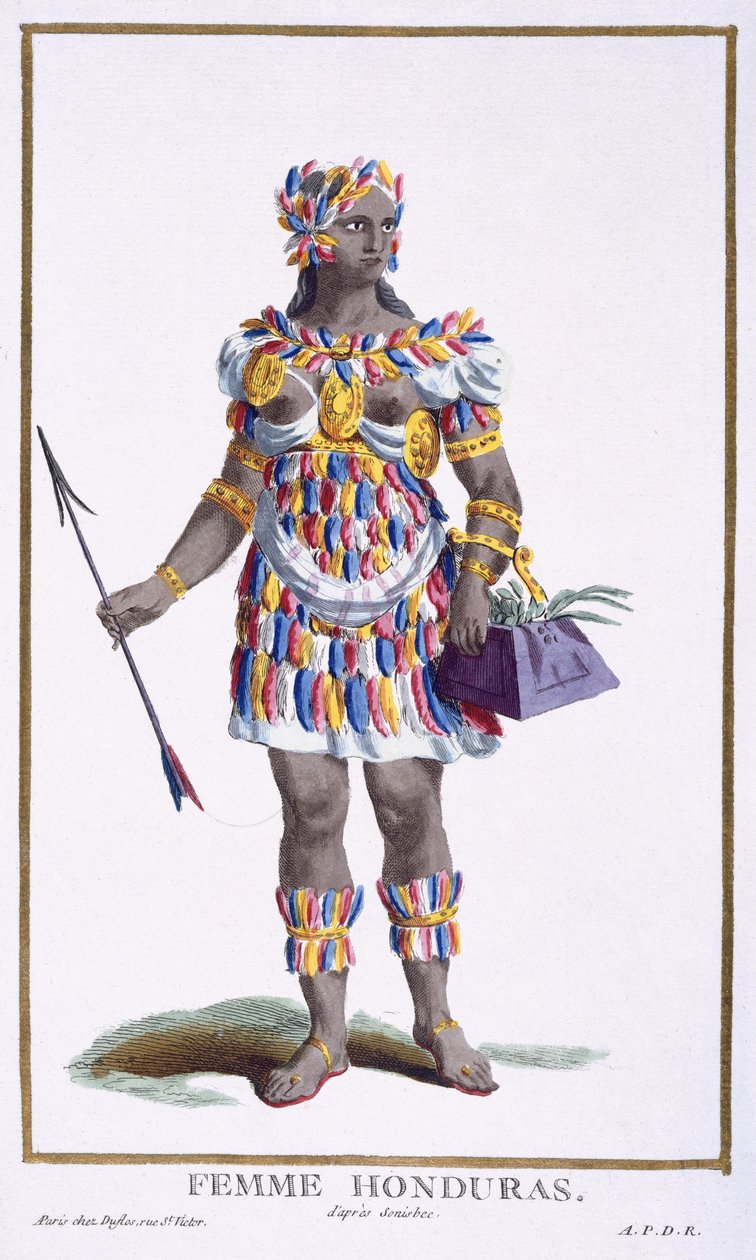 Žena z Hondurasu, 1780 od Pierre Duflos