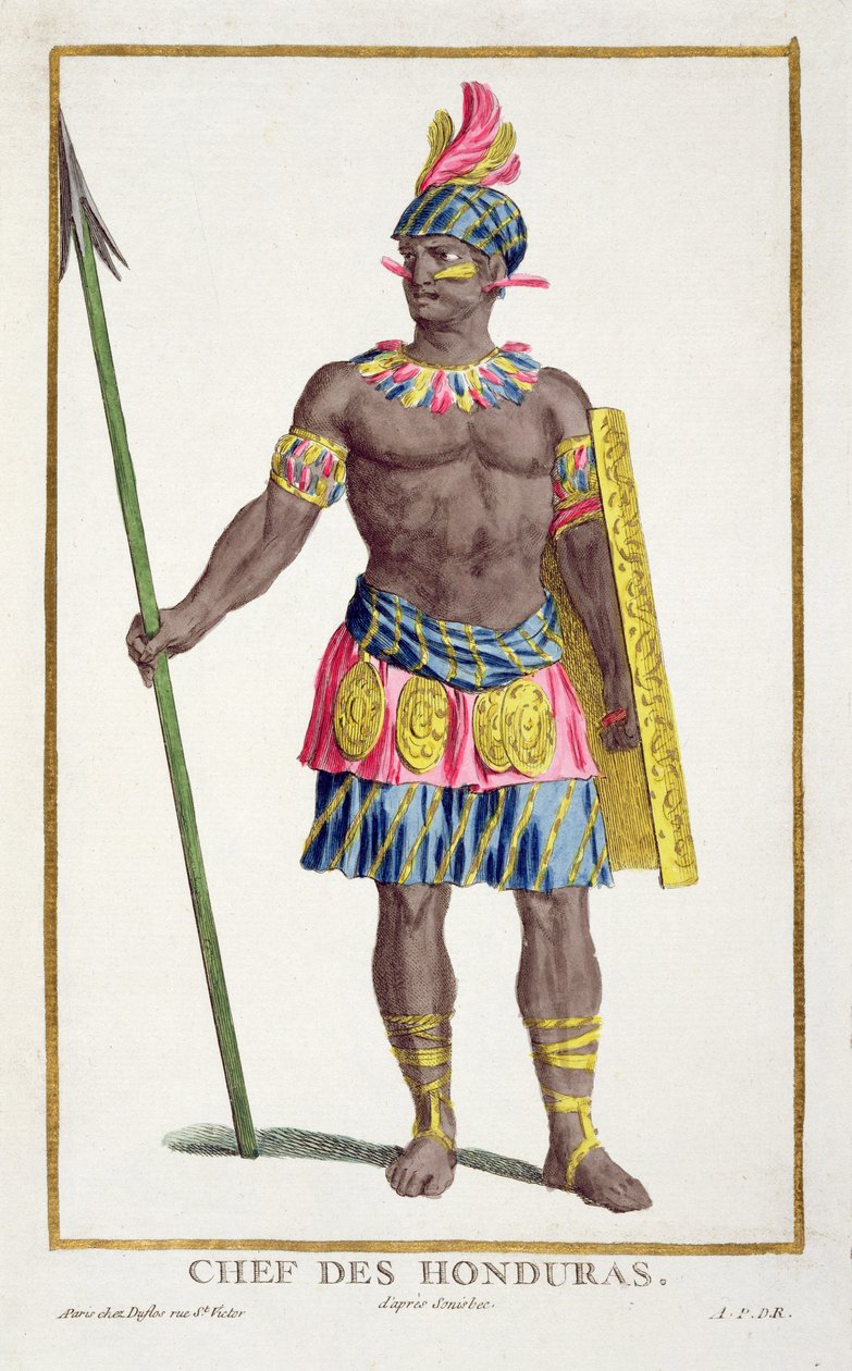 Náčelník Hondurasu, 1780 od Pierre Duflos