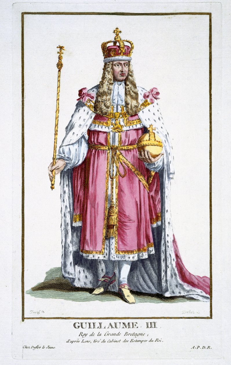 William III (1650-1702) z Orange, 1780 od Pierre Duflos