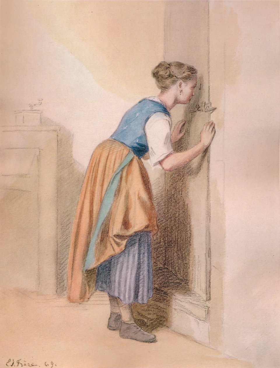 Klíčová dírka, 1869, 1938 od Pierre Edouard Frere