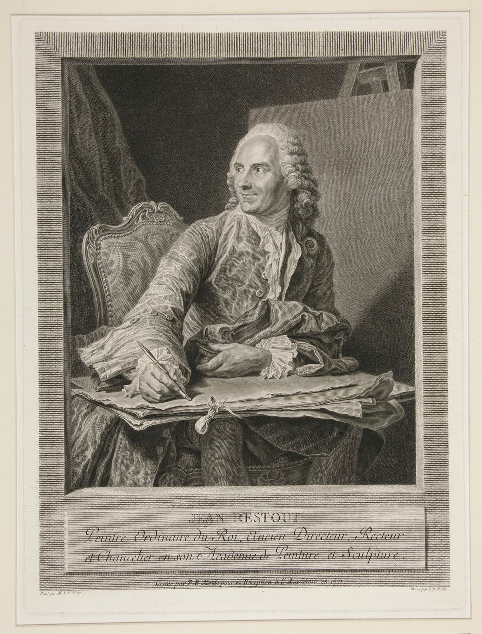 Jean Restout mladší od Pierre Etienne Moitte