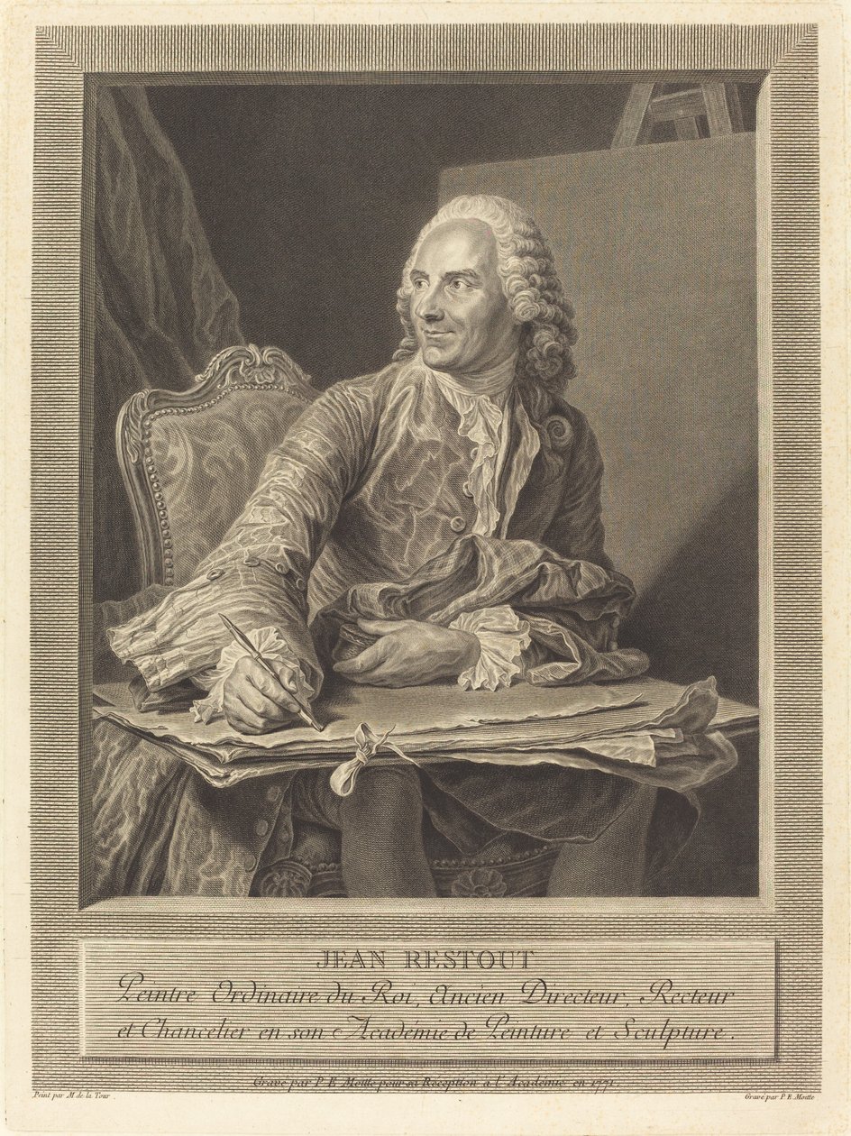 John Restout od Pierre Etienne Moitte after Maurice Quentin de La Tour