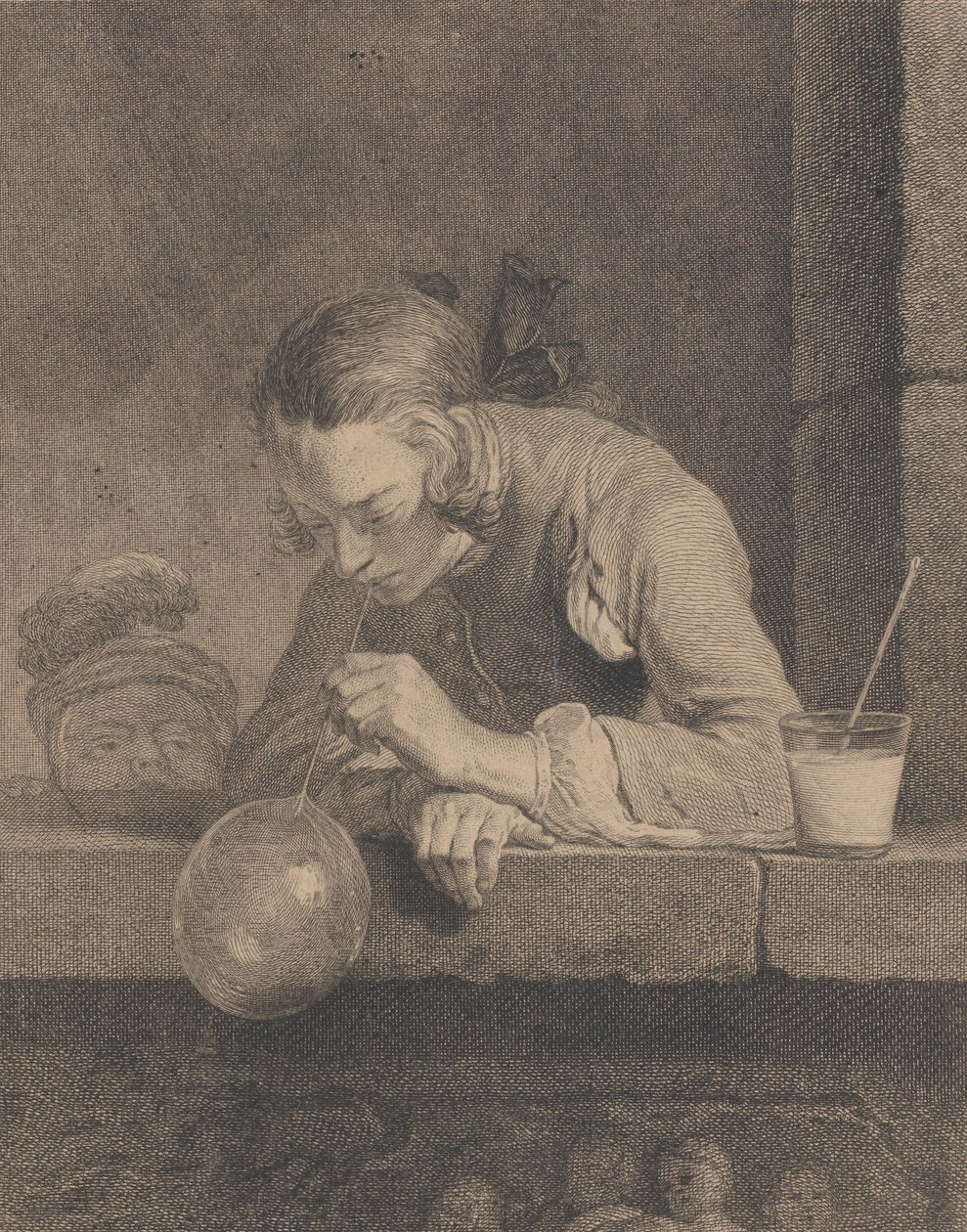 Mýdlové bubliny, 1739. od Pierre Filloeul