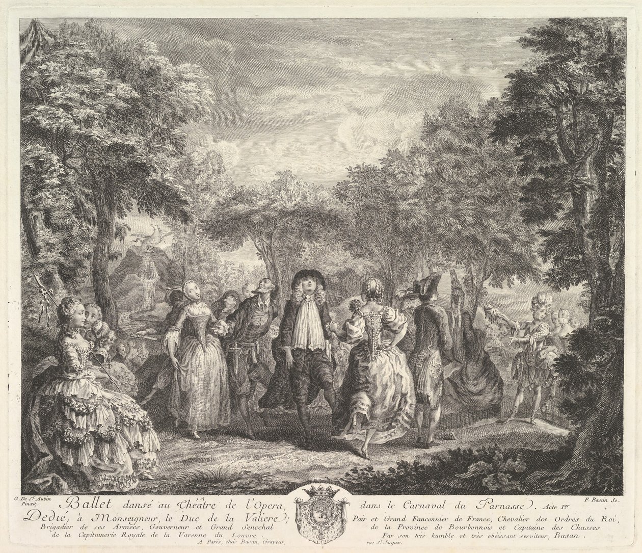 Karneval na Parnasu, 1761-62. od Pierre François Basan