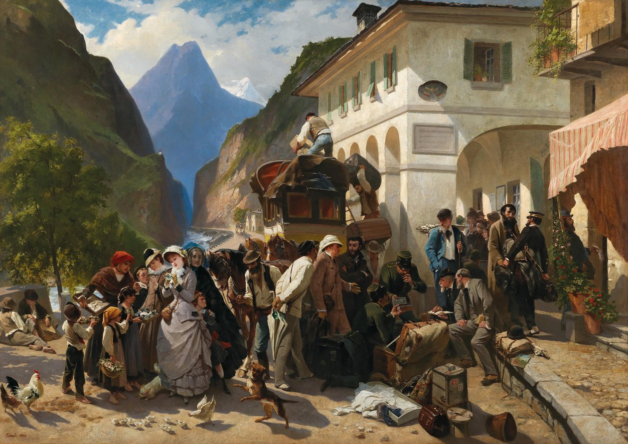 Celnice v Simplonu, 1880. od Pierre François Eugène Giraud