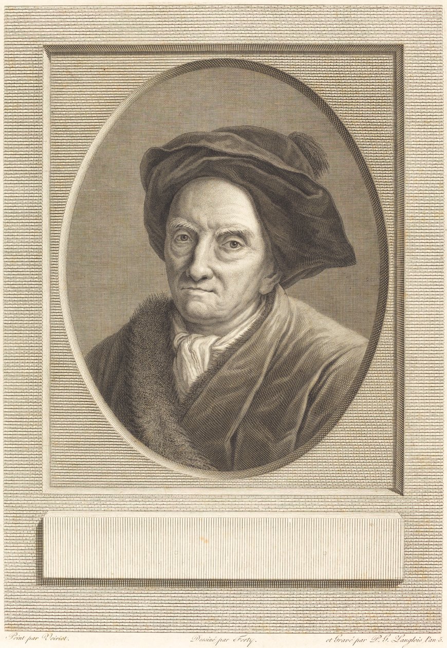 Fontenelle od Pierre Gabriel Langlois after Guillaume Voiriot after Jean Jacques Forty