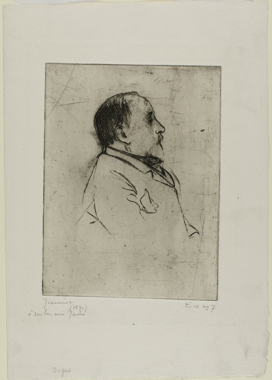 Degasův portrét od Pierre Georges Jeanniot