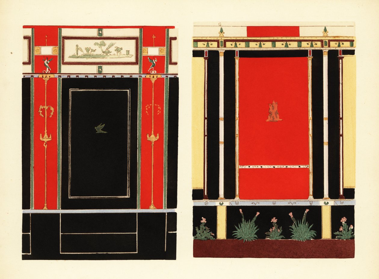 Panely v budově Eumachia, Pompeje od Pierre Gusman