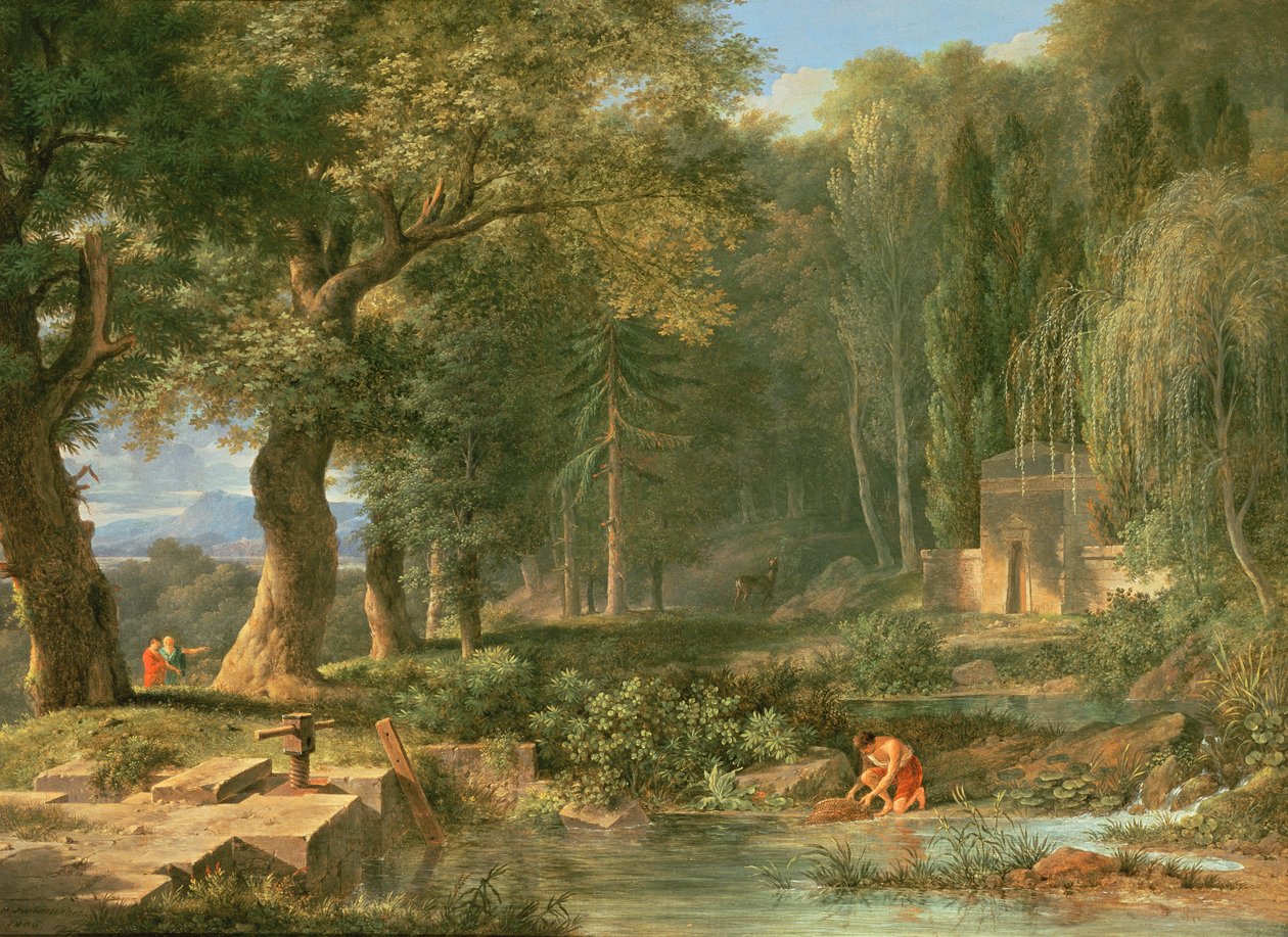 Klasická krajina od Pierre Henri de Valenciennes