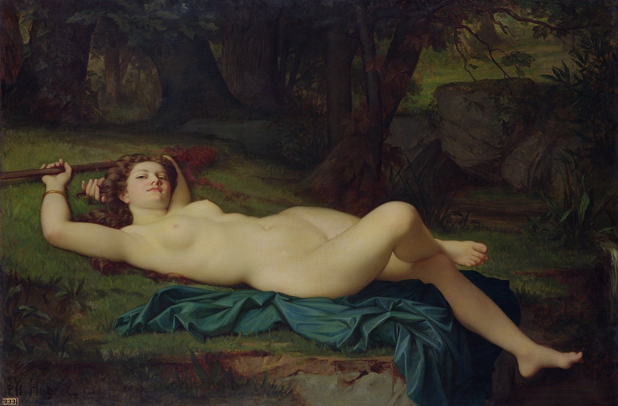Bacchante, 1864 od Pierre Honore Hugrel