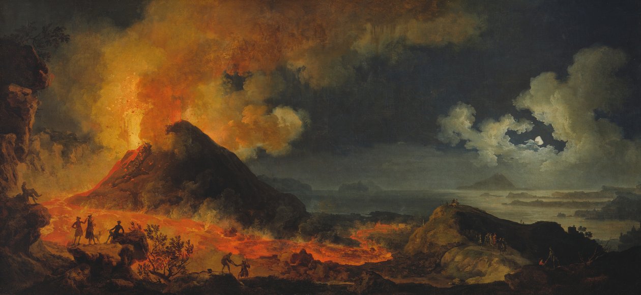 Erupce Vesuvu, 1771. od Pierre Jacques Volaire