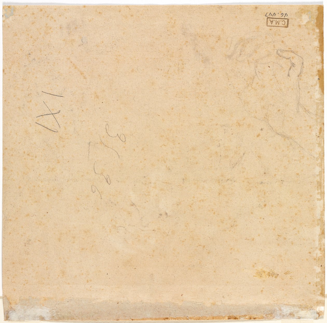 Sketch of a Hand verso, 1700s. od Pierre Lenfant