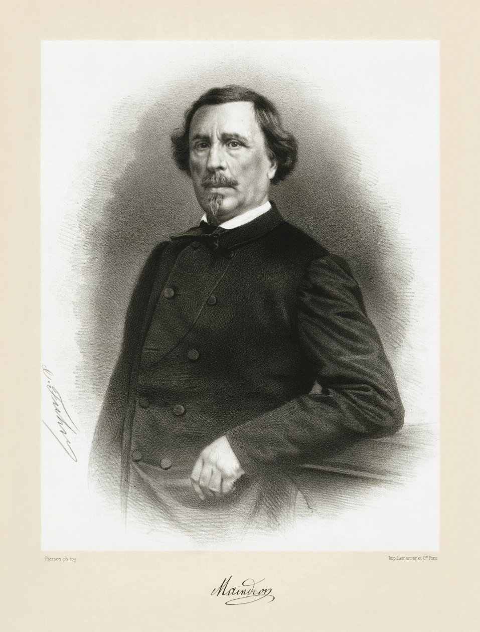 Hippolyte Maindron, 1865-66 od Pierre Louis Pierson